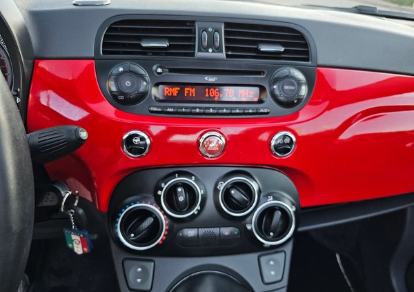Fiat 500 cena 19900 przebieg: 127000, rok produkcji 2011 z Jaraczewo małe 277